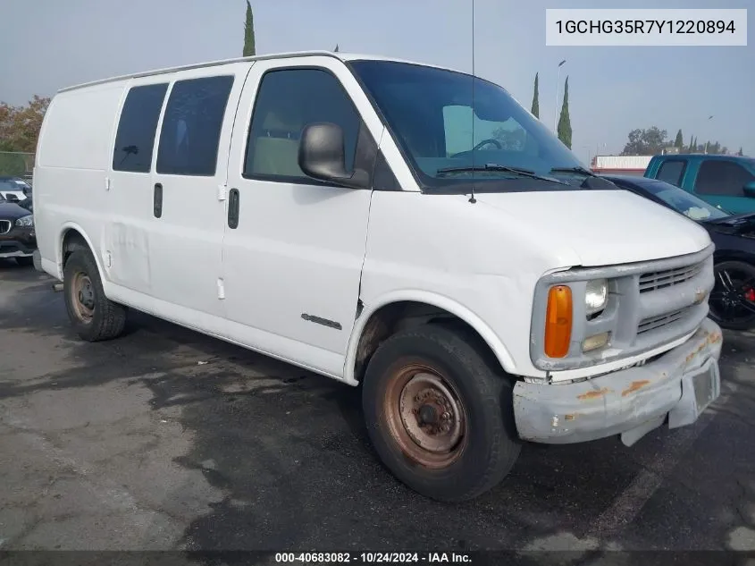 2000 Chevrolet Express VIN: 1GCHG35R7Y1220894 Lot: 40683082