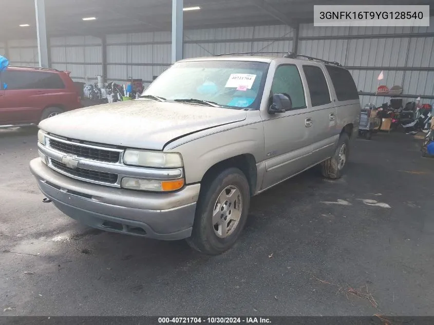 2000 Chevrolet Suburban 1500 Lt VIN: 3GNFK16T9YG128540 Lot: 40721704