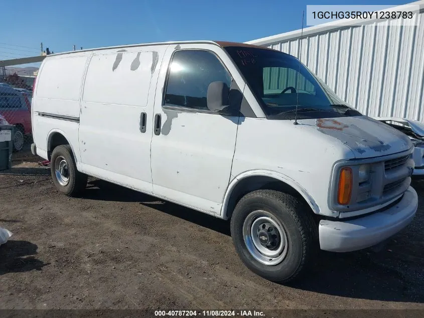 2000 Chevrolet Express VIN: 1GCHG35R0Y1238783 Lot: 40787204