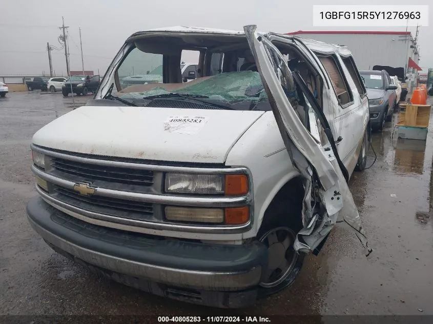 2000 Chevrolet Express Upfitter Pkg. VIN: 1GBFG15R5Y1276963 Lot: 40805283