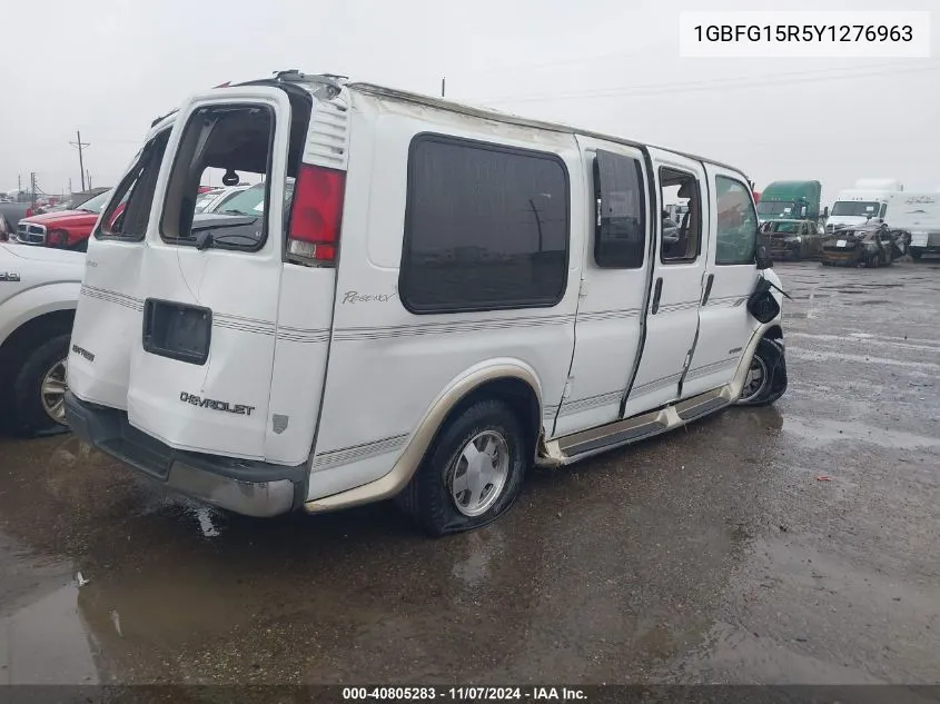 2000 Chevrolet Express Upfitter Pkg. VIN: 1GBFG15R5Y1276963 Lot: 40805283