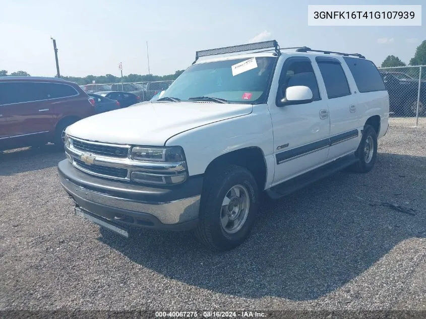 3GNFK16T41G107939 2001 Chevrolet Suburban 1500 Lt