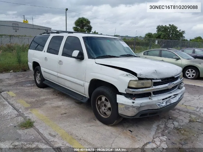 2001 Chevrolet Suburban 1500 Lt VIN: 3GNEC16T81G209088 Lot: 40194678