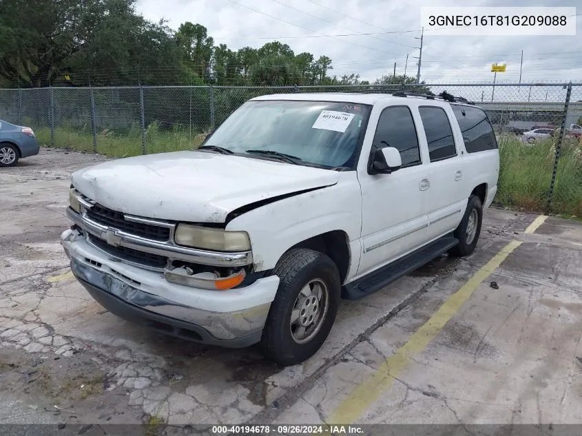 3GNEC16T81G209088 2001 Chevrolet Suburban 1500 Lt