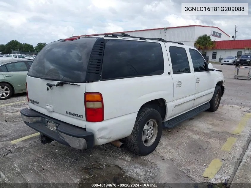 2001 Chevrolet Suburban 1500 Lt VIN: 3GNEC16T81G209088 Lot: 40194678