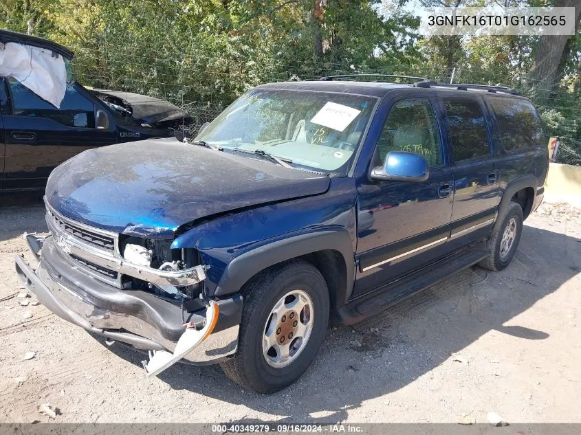 3GNFK16T01G162565 2001 Chevrolet Suburban 1500 Lt