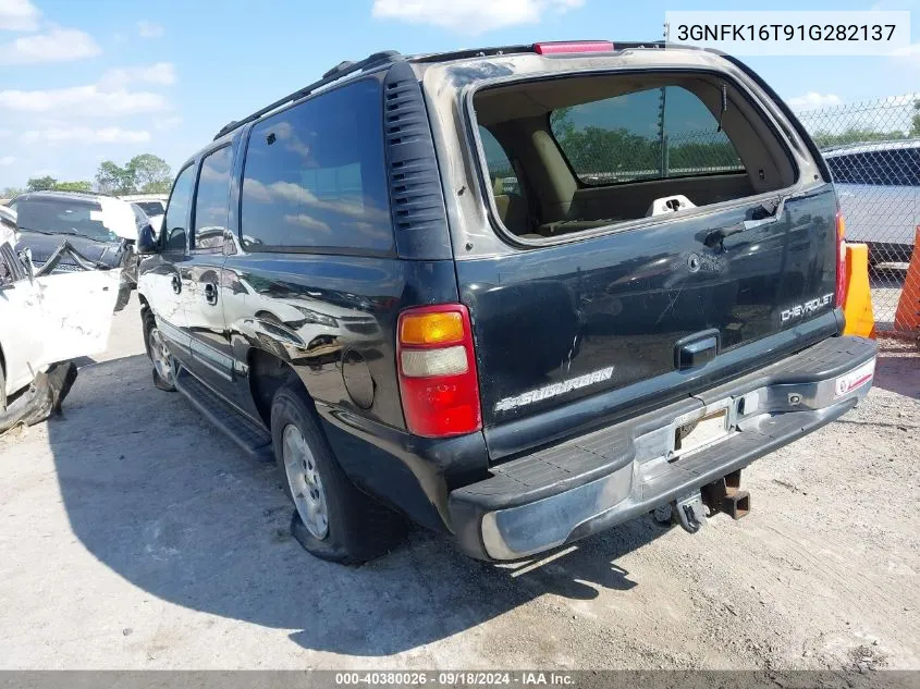 2001 Chevrolet Suburban 1500 Lt VIN: 3GNFK16T91G282137 Lot: 40380026