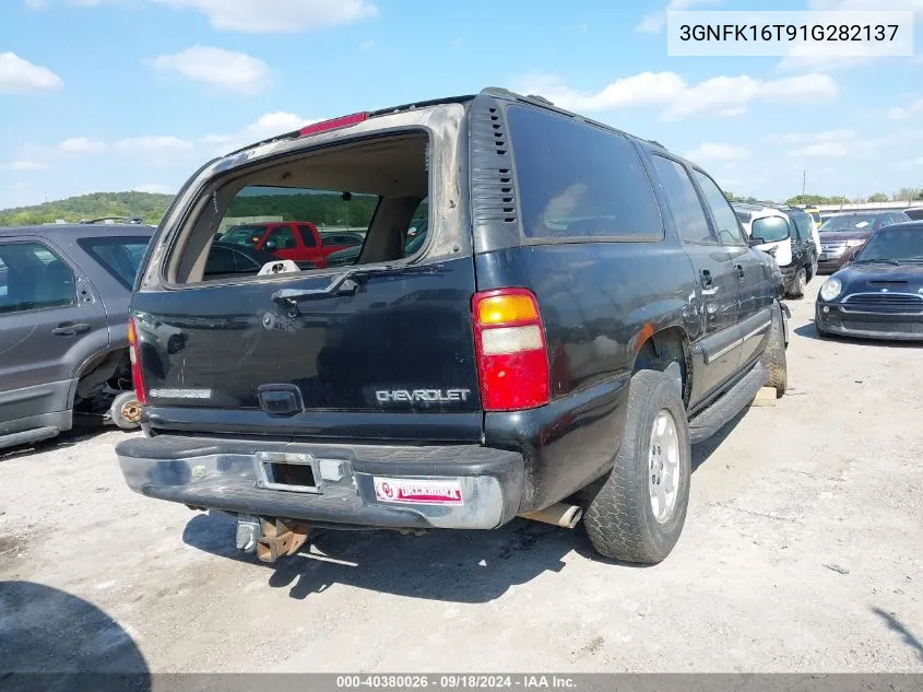 3GNFK16T91G282137 2001 Chevrolet Suburban 1500 Lt