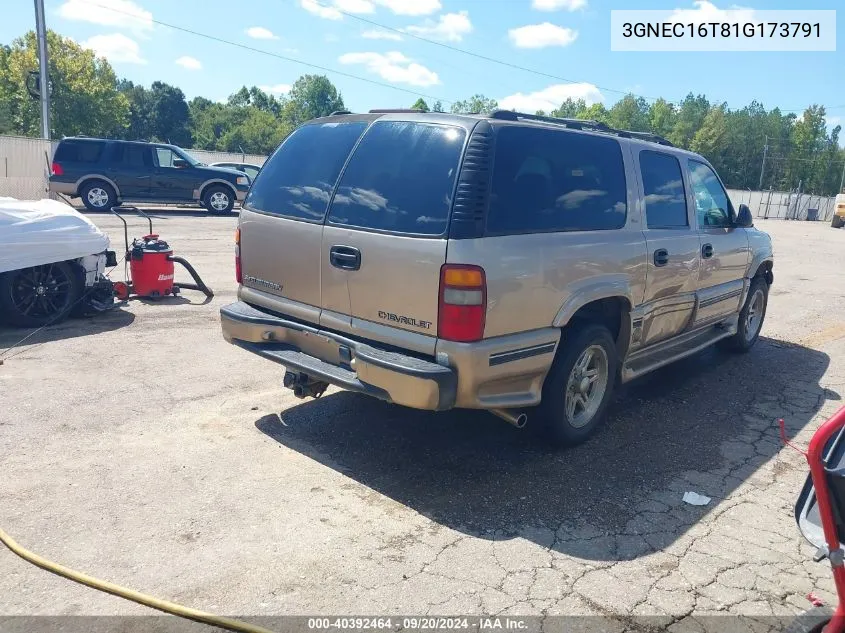 3GNEC16T81G173791 2001 Chevrolet Suburban 1500 Ls