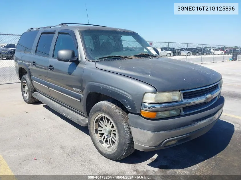 3GNEC16T21G125896 2001 Chevrolet Suburban 1500 Ls