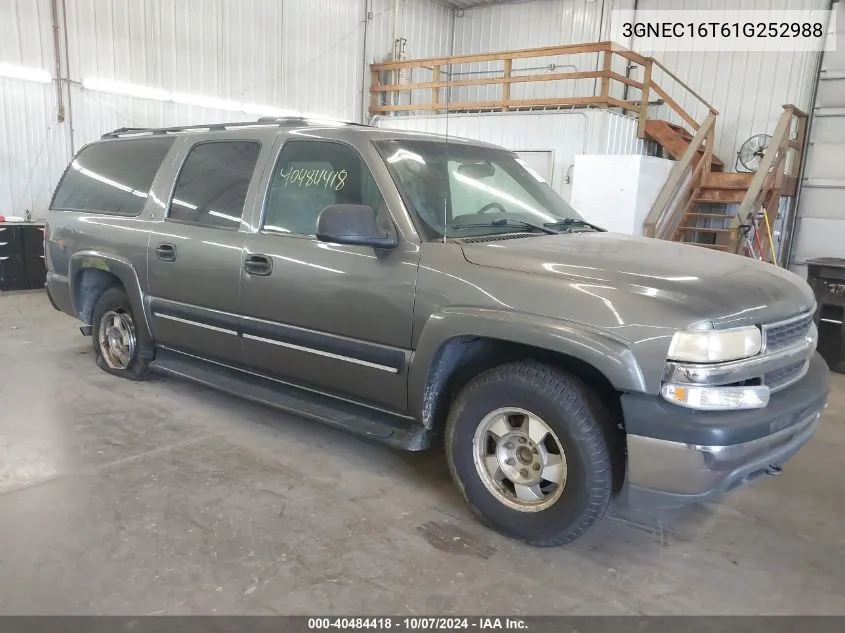 2001 Chevrolet Suburban 1500 C1500 VIN: 3GNEC16T61G252988 Lot: 40484418