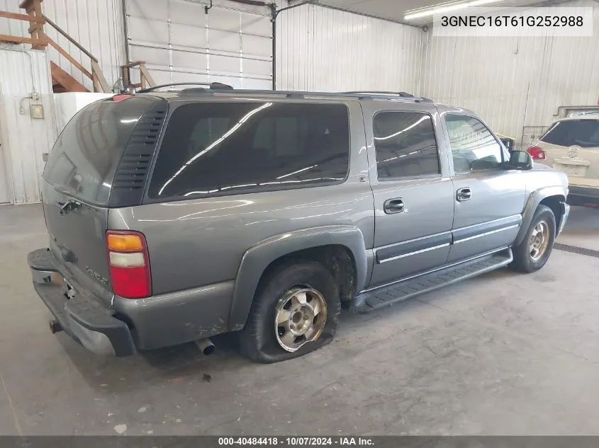 2001 Chevrolet Suburban 1500 C1500 VIN: 3GNEC16T61G252988 Lot: 40484418