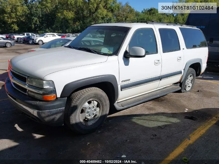 2001 Chevrolet Suburban 1500 Lt VIN: 3GNFK16T81G102484 Lot: 40489482