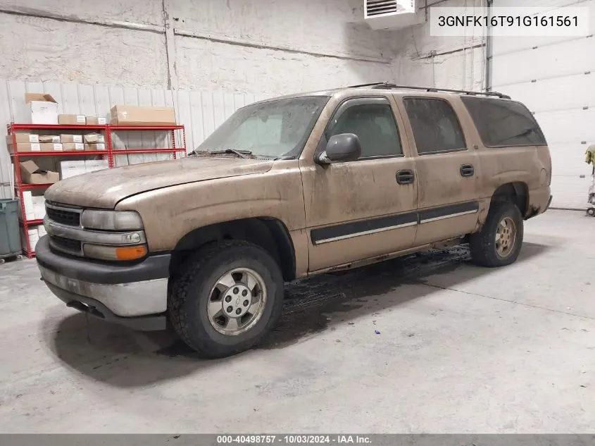 2001 Chevrolet Suburban 1500 Ls VIN: 3GNFK16T91G161561 Lot: 40498757