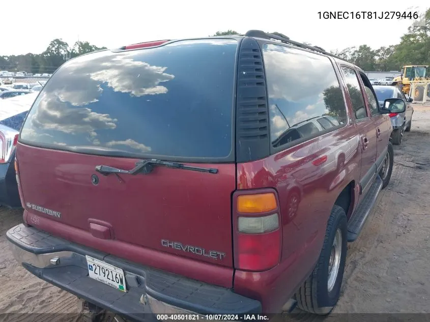 2001 Chevrolet Suburban 1500 Lt VIN: 1GNEC16T81J279446 Lot: 40501821