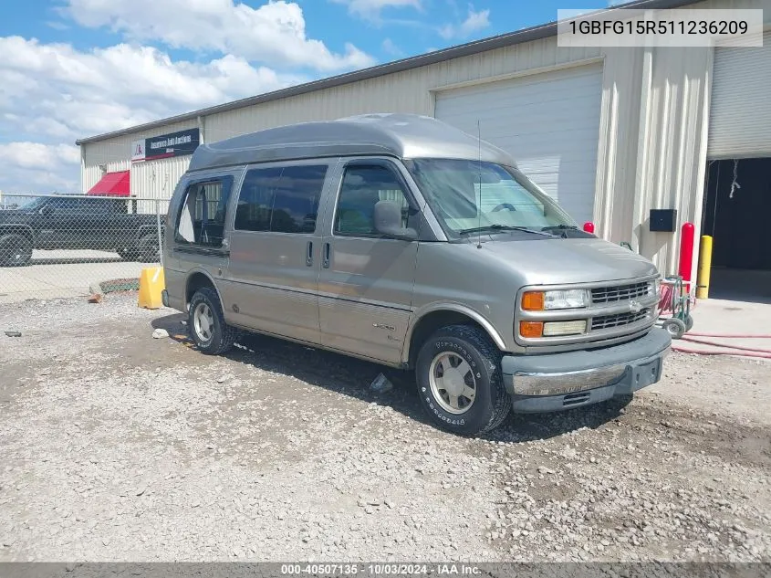 2001 Chevrolet Express Upfitter VIN: 1GBFG15R511236209 Lot: 40507135