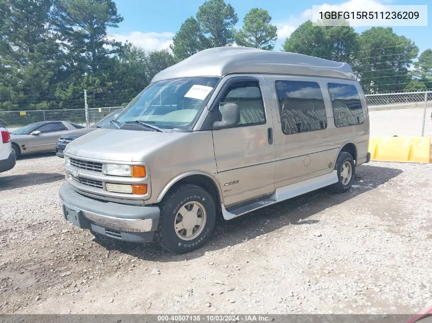 2001 Chevrolet Express Upfitter VIN: 1GBFG15R511236209 Lot: 40507135