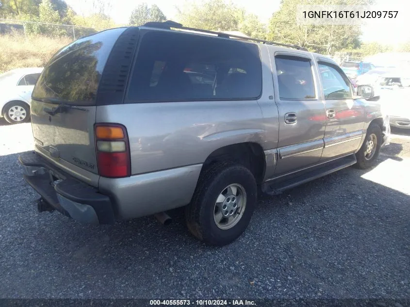 2001 Chevrolet Suburban 1500 Lt VIN: 1GNFK16T61J209757 Lot: 40555573