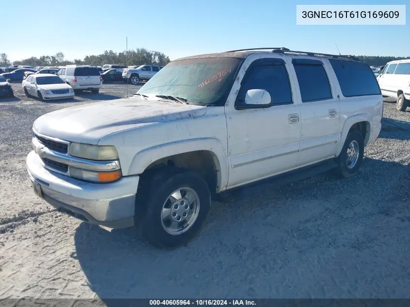 2001 Chevrolet Suburban 1500 Lt VIN: 3GNEC16T61G169609 Lot: 40605964