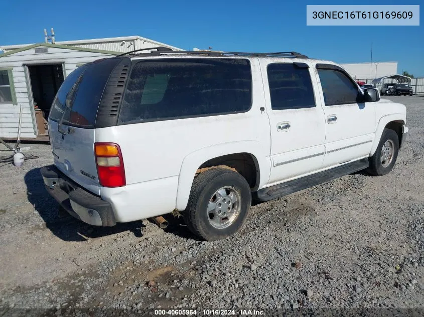 2001 Chevrolet Suburban 1500 Lt VIN: 3GNEC16T61G169609 Lot: 40605964