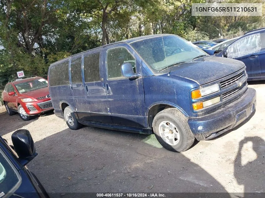 2001 Chevrolet Express Lt VIN: 1GNFG65R511210631 Lot: 40611537