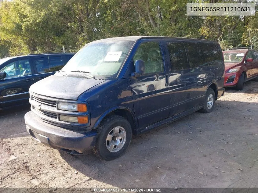 2001 Chevrolet Express Lt VIN: 1GNFG65R511210631 Lot: 40611537