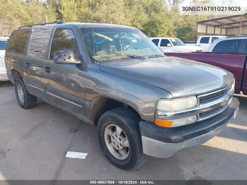 2001 Chevrolet Suburban 1500 Ls VIN: 3GNEC16T91G219029 Lot: 40637888