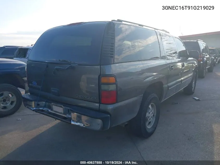 2001 Chevrolet Suburban 1500 Ls VIN: 3GNEC16T91G219029 Lot: 40637888