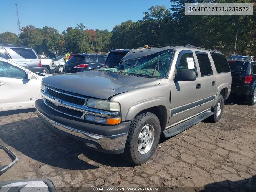 2001 Chevrolet Suburban 1500 Ls VIN: 1GNEC16T71J239522 Lot: 40655592