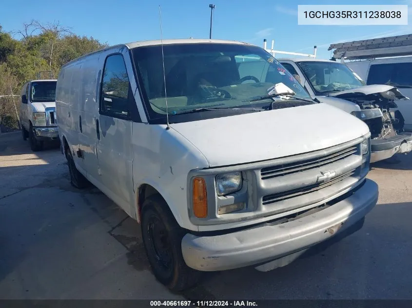 2001 Chevrolet Express VIN: 1GCHG35R311238038 Lot: 40661697