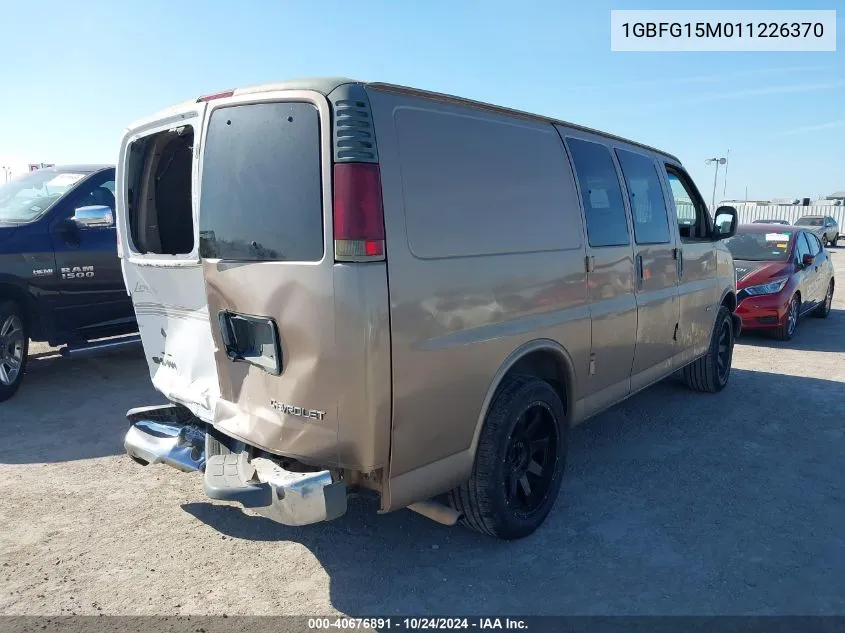 2001 Chevrolet Express Upfitter VIN: 1GBFG15M011226370 Lot: 40676891