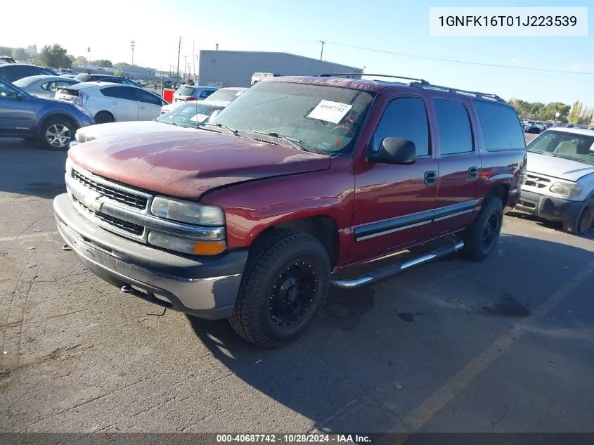 2001 Chevrolet Suburban 1500 Ls VIN: 1GNFK16T01J223539 Lot: 40687742