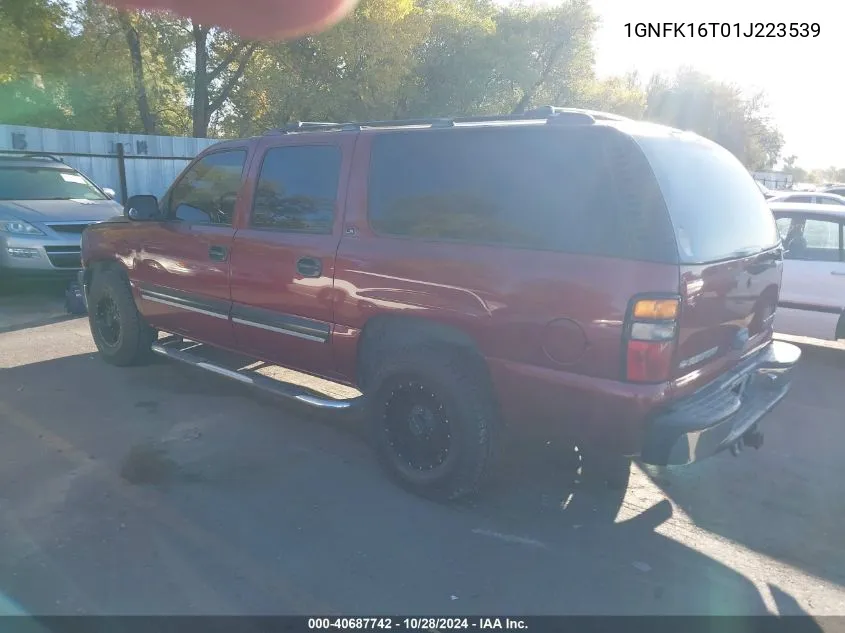 2001 Chevrolet Suburban 1500 Ls VIN: 1GNFK16T01J223539 Lot: 40687742