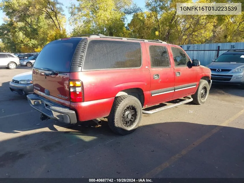 2001 Chevrolet Suburban 1500 Ls VIN: 1GNFK16T01J223539 Lot: 40687742