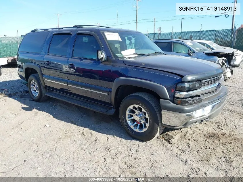 2001 Chevrolet Suburban 1500 Lt VIN: 3GNFK16T41G148913 Lot: 40699692