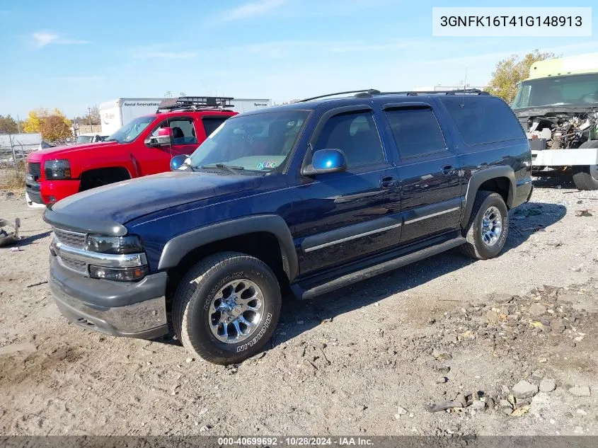 2001 Chevrolet Suburban 1500 Lt VIN: 3GNFK16T41G148913 Lot: 40699692