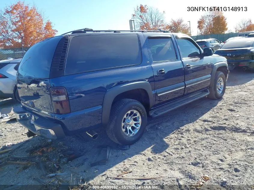 2001 Chevrolet Suburban 1500 Lt VIN: 3GNFK16T41G148913 Lot: 40699692