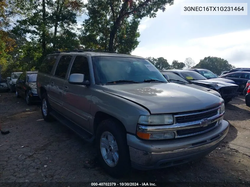 2001 Chevrolet Suburban 1500 Lt VIN: 3GNEC16TX1G231464 Lot: 40702379