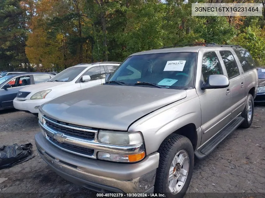 2001 Chevrolet Suburban 1500 Lt VIN: 3GNEC16TX1G231464 Lot: 40702379