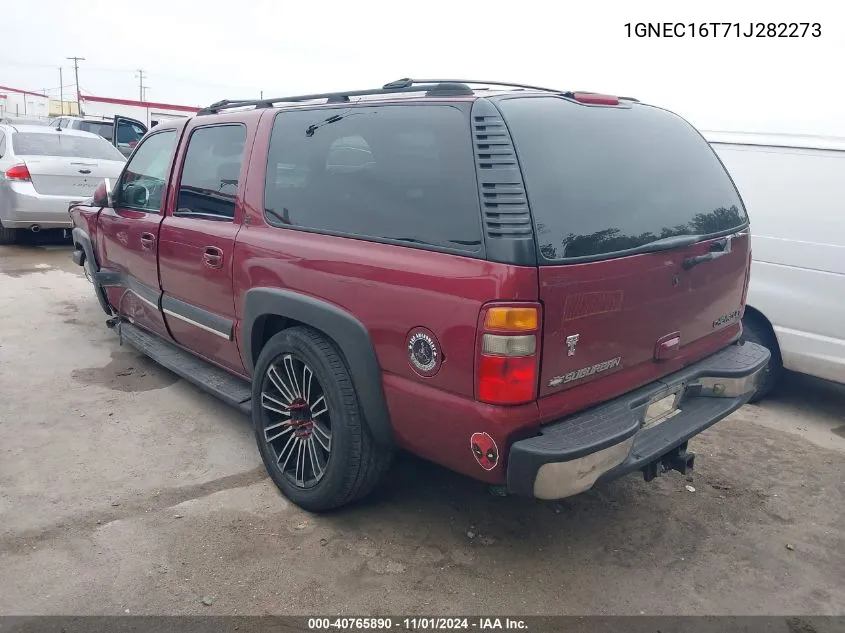 2001 Chevrolet Suburban 1500 Lt VIN: 1GNEC16T71J282273 Lot: 40765890