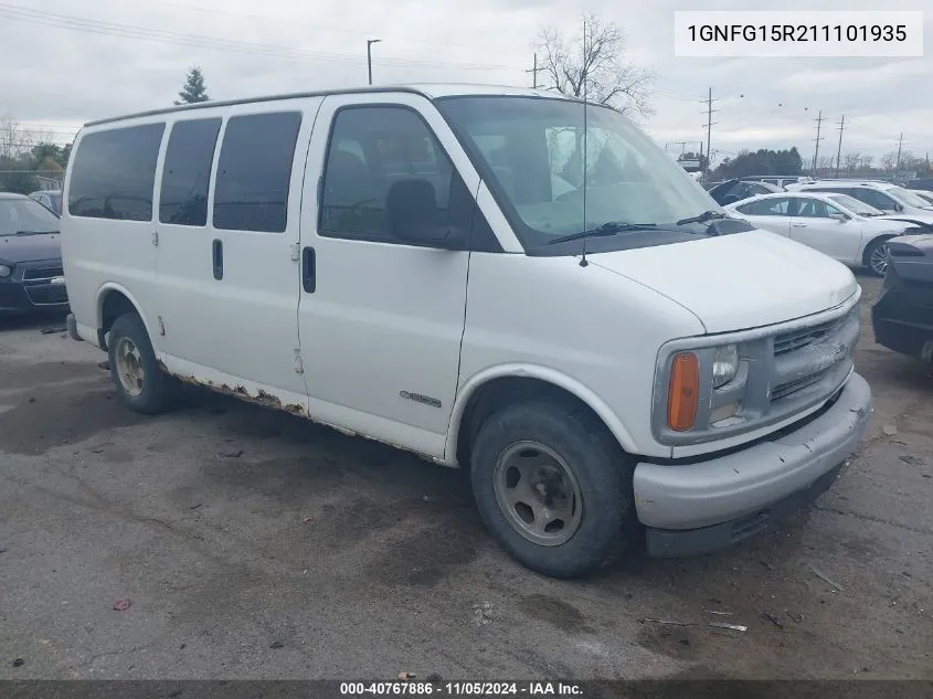 2001 Chevrolet Express VIN: 1GNFG15R211101935 Lot: 40767886