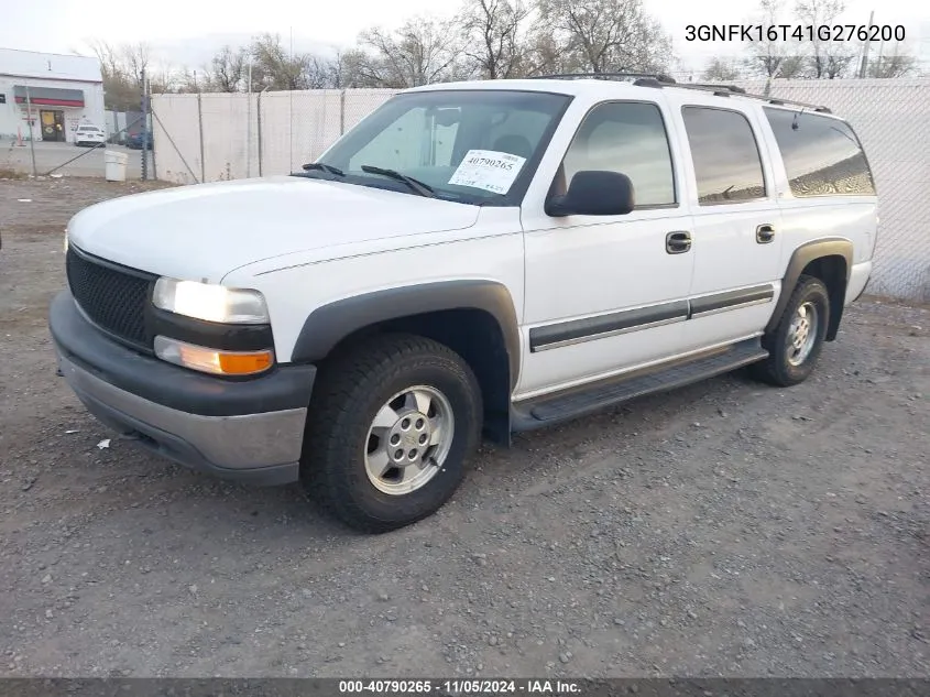 2001 Chevrolet Suburban 1500 Ls VIN: 3GNFK16T41G276200 Lot: 40790265