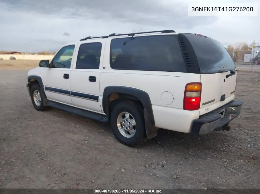 2001 Chevrolet Suburban 1500 Ls VIN: 3GNFK16T41G276200 Lot: 40790265