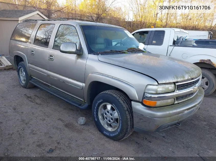 2001 Chevrolet Suburban 1500 Lt VIN: 3GNFK16T91G161706 Lot: 40798717