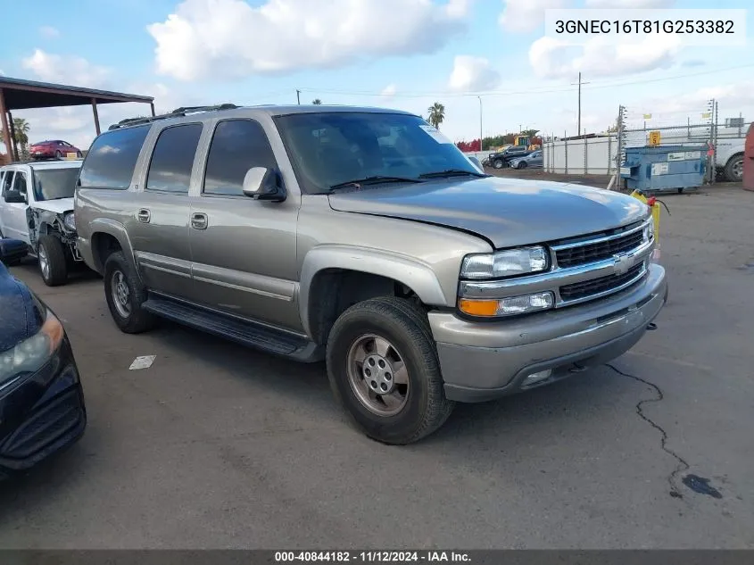 2001 Chevrolet Suburban 1500 Lt VIN: 3GNEC16T81G253382 Lot: 40844182