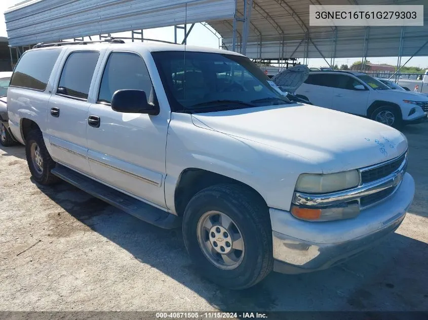 2001 Chevrolet Suburban 1500 Ls VIN: 3GNEC16T61G279303 Lot: 40871505