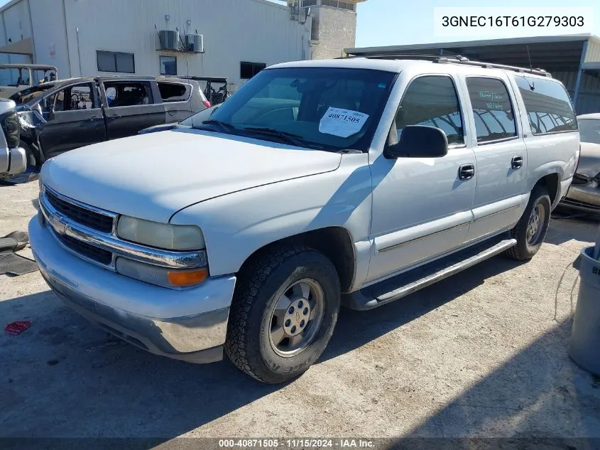 2001 Chevrolet Suburban 1500 Ls VIN: 3GNEC16T61G279303 Lot: 40871505