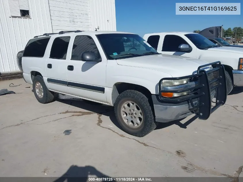 2001 Chevrolet Suburban 1500 Ls VIN: 3GNEC16T41G169625 Lot: 40879725