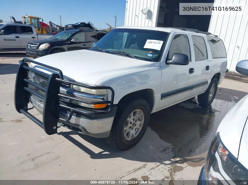 2001 Chevrolet Suburban 1500 Ls VIN: 3GNEC16T41G169625 Lot: 40879725