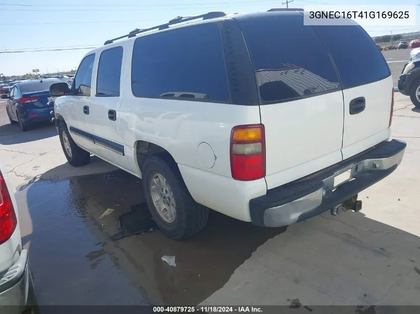 2001 Chevrolet Suburban 1500 Ls VIN: 3GNEC16T41G169625 Lot: 40879725